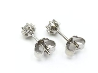 pendientes oro 18k con piedra con diamante