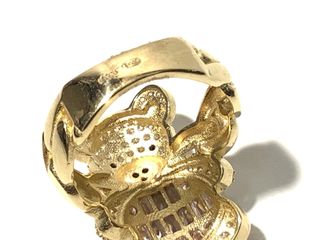 anillo oro 18k con piedra con circonita