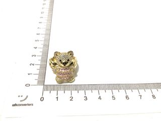 anillo oro 18k con piedra con circonita