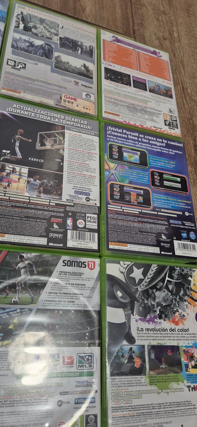 Lote 9 Juegos Xbox 360