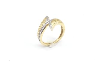 anillo oro 18k con piedra con circonita