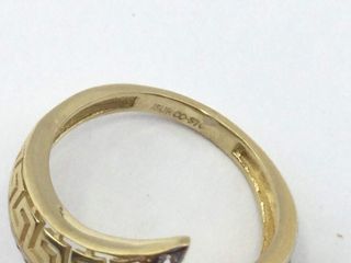 anillo oro 18k con piedra con circonita