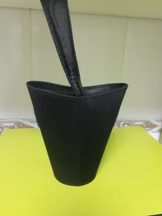 Bolso Fiesta Tafetán Lazo Organza Negro