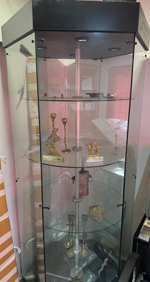 Vitrina expositora giratoria cristal grande