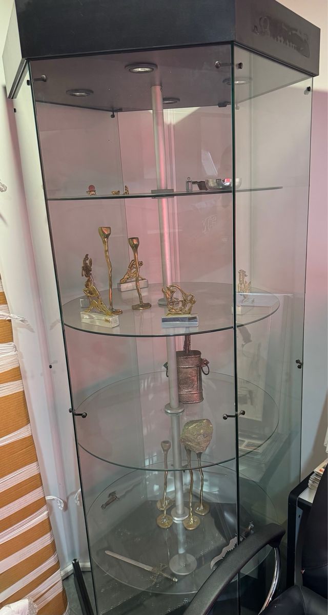 Vitrina expositora giratoria cristal grande