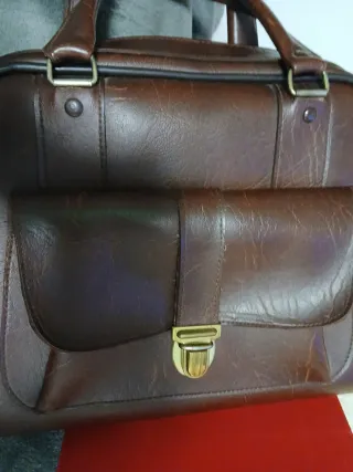 Maletín piel vintage años 70