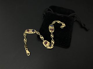pulsera oro 18k con piedra