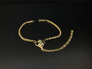 pulsera oro 18k con piedra