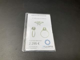 sortija oro 18k con piedra