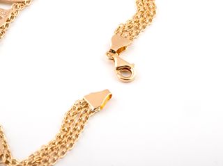 pulsera oro 18k con piedra con circonita