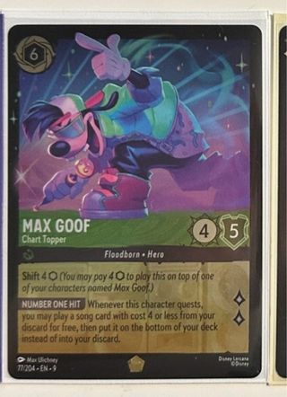 Max Goof Chart Topper Disney Lorcana