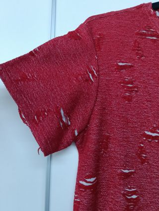 Camiseta Roja Algodón Talla S Italia RickYRich