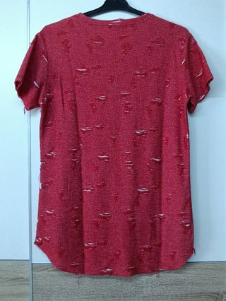 Camiseta Roja Algodón Talla S Italia RickYRich