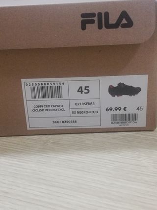 Zapatillas ciclismo Fila Talla n° 45
