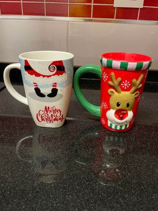 Tazas Navideñas Cerámica