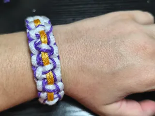 Pulsera Paracord Real Madrid 19cm