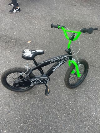 Bicicleta Infantil Negra y Verde