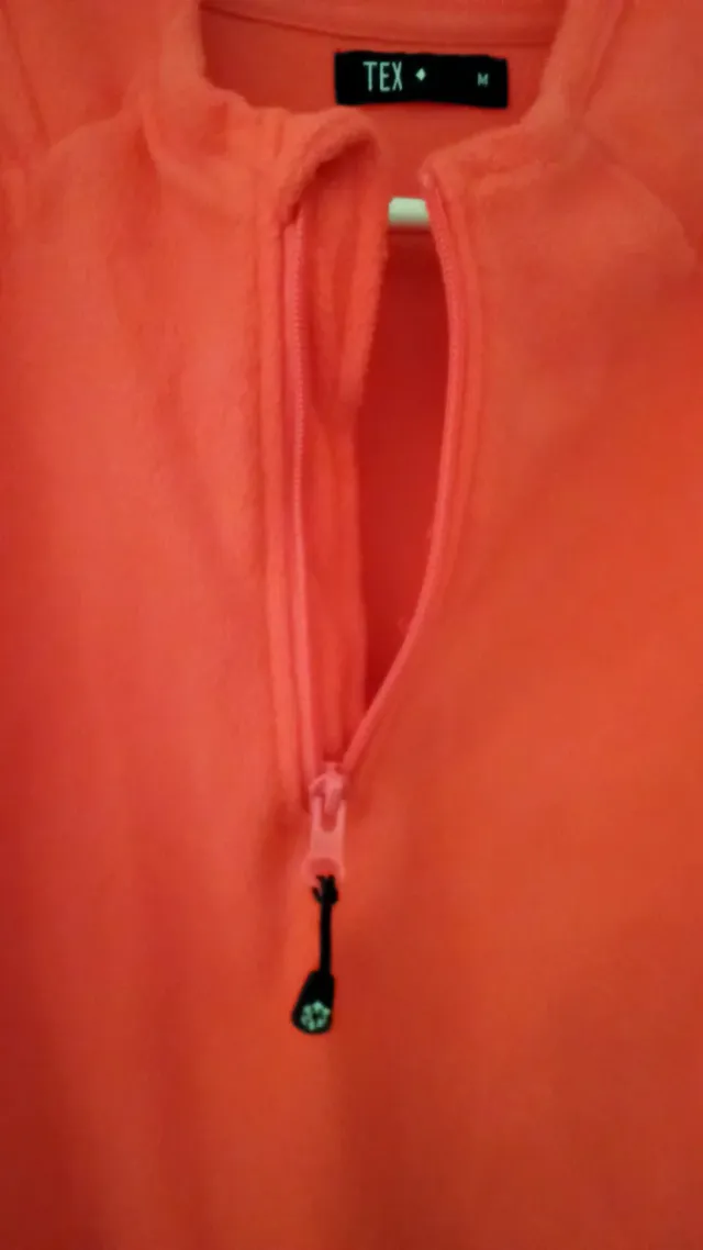 Polar naranja cremallera TEX T/M Muy suave