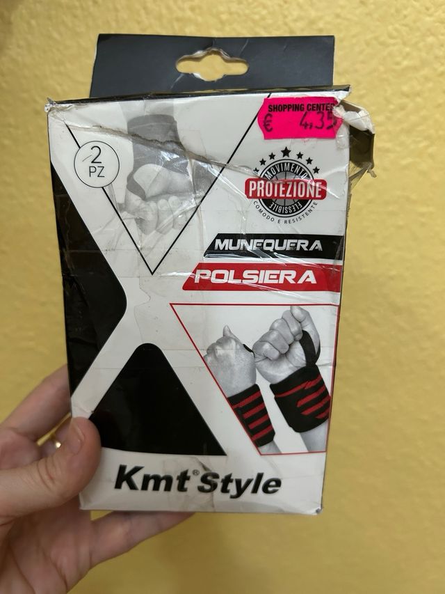 Muñequeras Deportivas Rayas Roja Negra