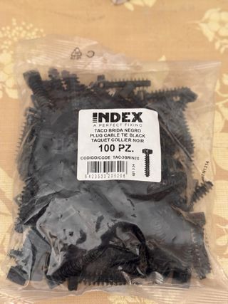 Taco Brida Negro INDEX 100pz