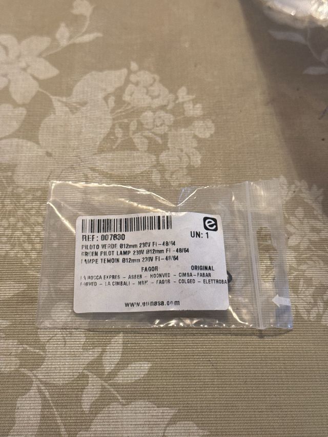 Piloto Indicador Eunasa Verde 12mm 230V