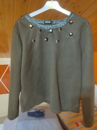 Jersey Sophyline Talla M/L Verde Militar
