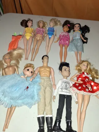Lote 10 Muñecas Disney