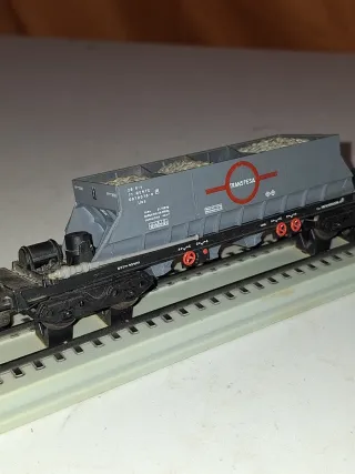 Vagón Transfesa Años 70, 1/87  mas vias