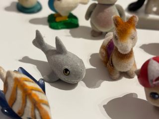 ANIMALES FLOCADOS/ ATERCIOPELADOS - SET X 17 FIGUR