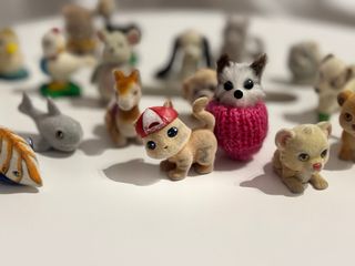 ANIMALES FLOCADOS/ ATERCIOPELADOS - SET X 17 FIGUR