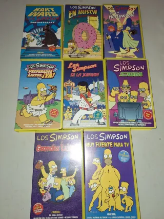 Lote 8 VHS Los Simpson (Español)