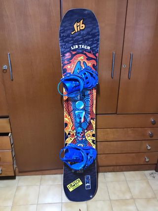 Tabla Snowboard Lib Tech y Fijaciones union atlas