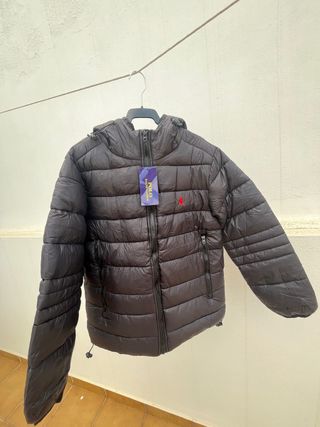 Chaqueta Polo Ralph Lauren Negra con Gorro