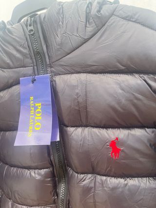 Chaqueta Polo Ralph Lauren Negra con Gorro