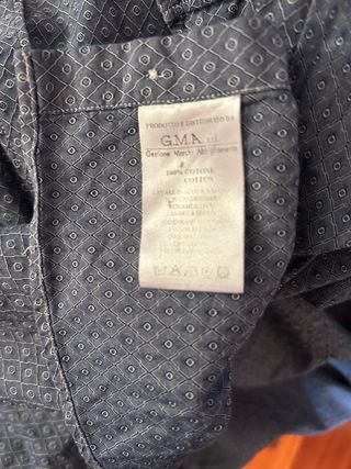 2 Camicie Messagerie Uomo  grigio + azzurra 