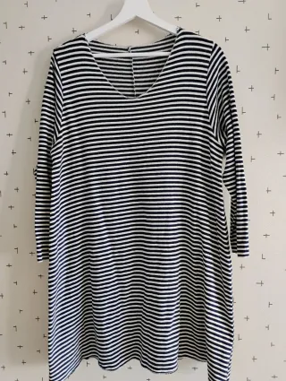 Vestido de rayas T. Única 