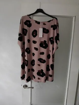 Blusa Mujer Estampado Leopardo Rosa