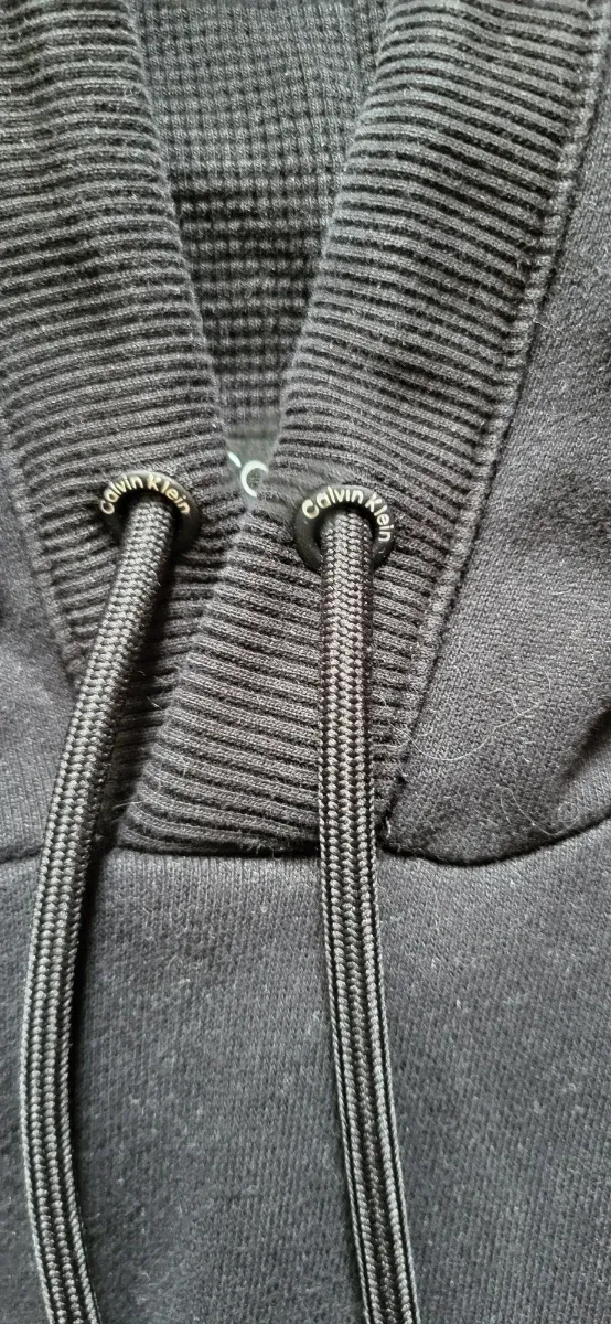 Felpa con cappuccio Calvin Klein nero