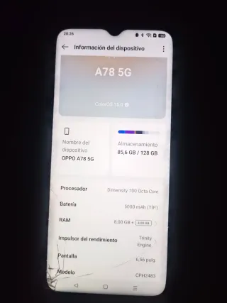 Telefono cellulare Oppo A78 5G