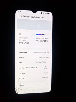 Telefono cellulare Oppo A78 5G