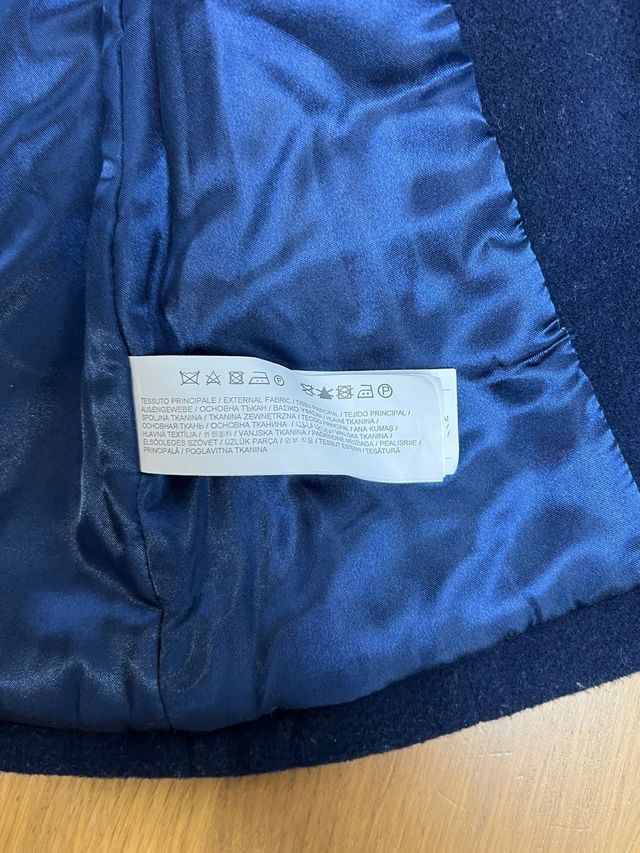 Cappotto Original Marines bimba blu navy tg 6-9m