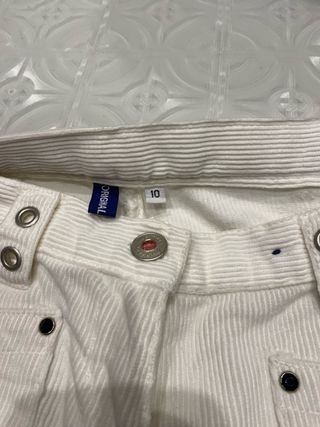 Pantaloni bianchi bambina con stelle