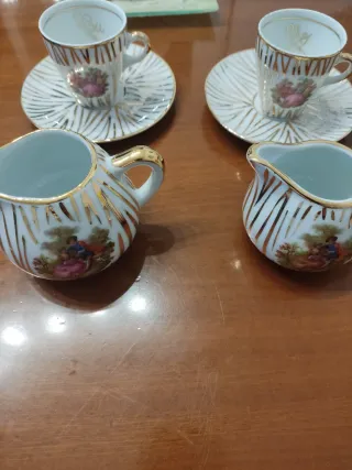 Juego de café Tú y Yo porcelana