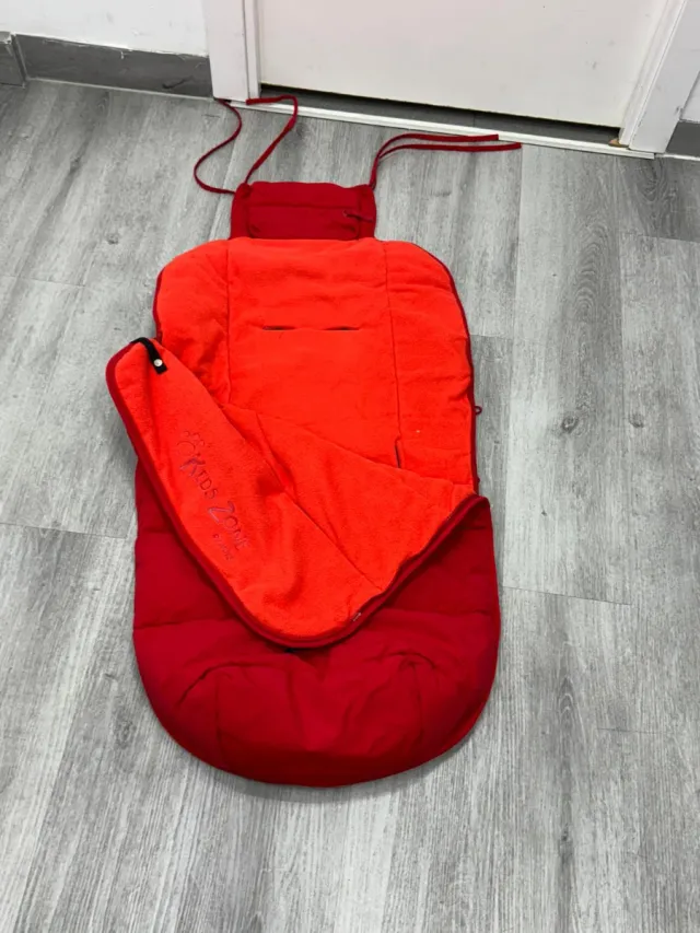 Saco universal cochecito bebé rojo