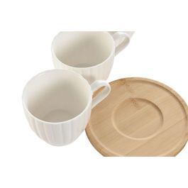 Set 6 Tazas Café Porcelana y Bambú 220ml
