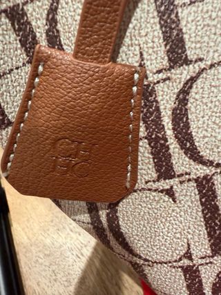Bolso CH Carolina Herrera Marrón y Beige