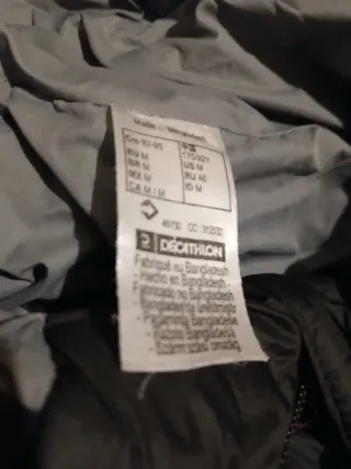 Abrigo cazadora acolchado negro mujer