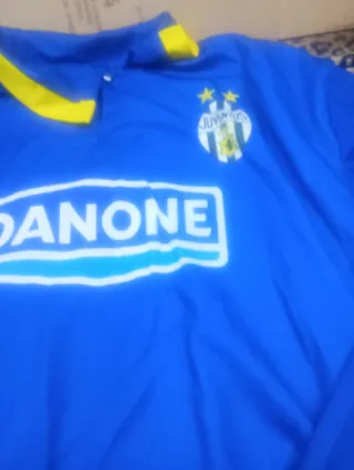 Maglietta calcio Danone blu e gialla