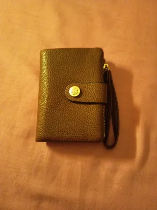 Monedero cartera marrón