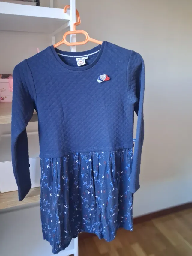 Vestido de niña manga larga